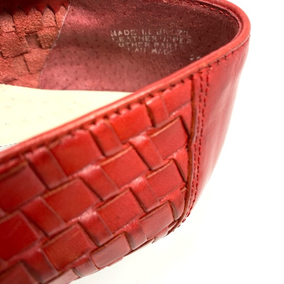 Trotters red Liz weaved shoes size 6 M - Picture 3 of 5